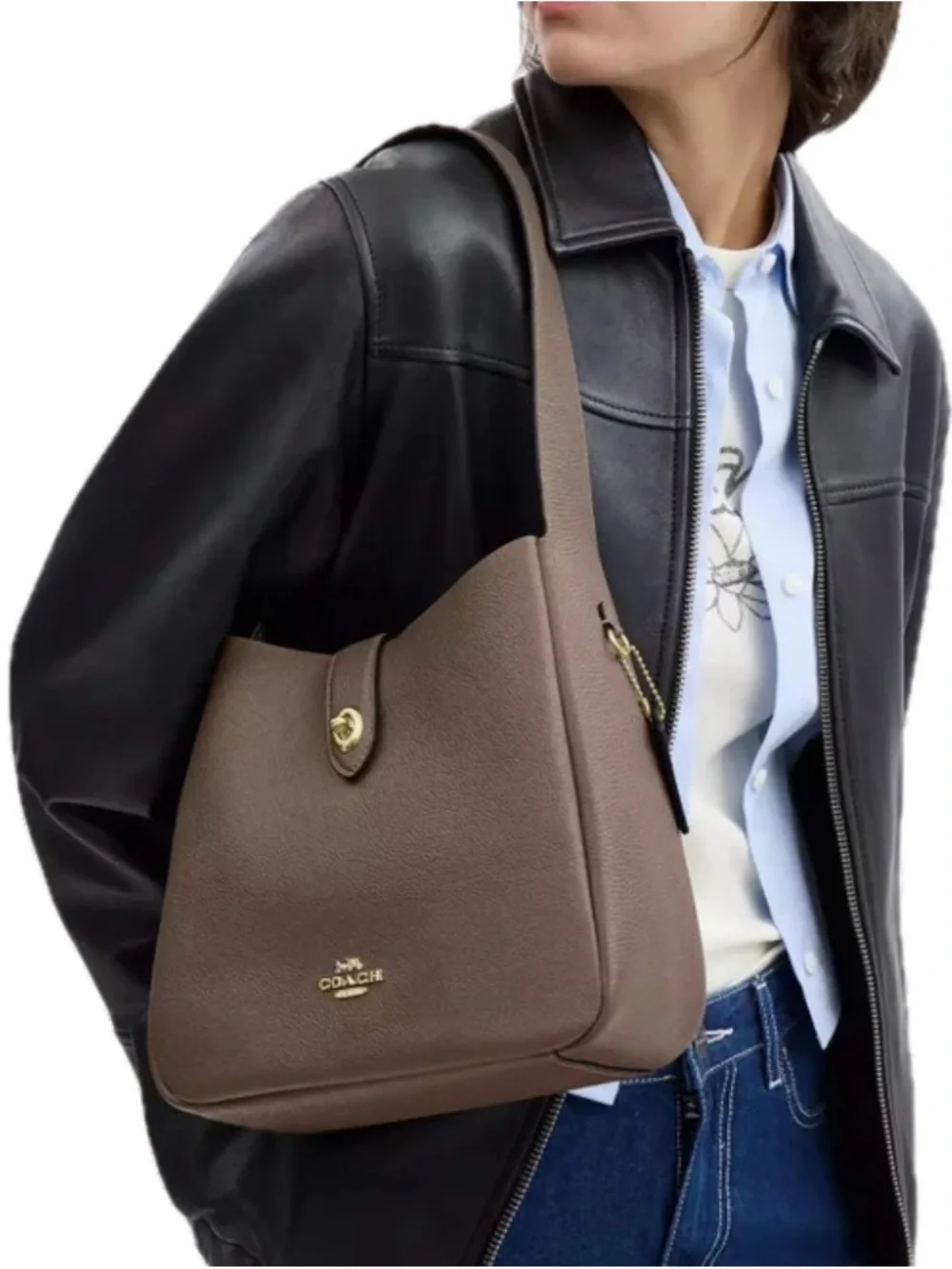 Coach Hadley Crossbody Shoulder Bag with Gold Hardware - Picture 2 of 6